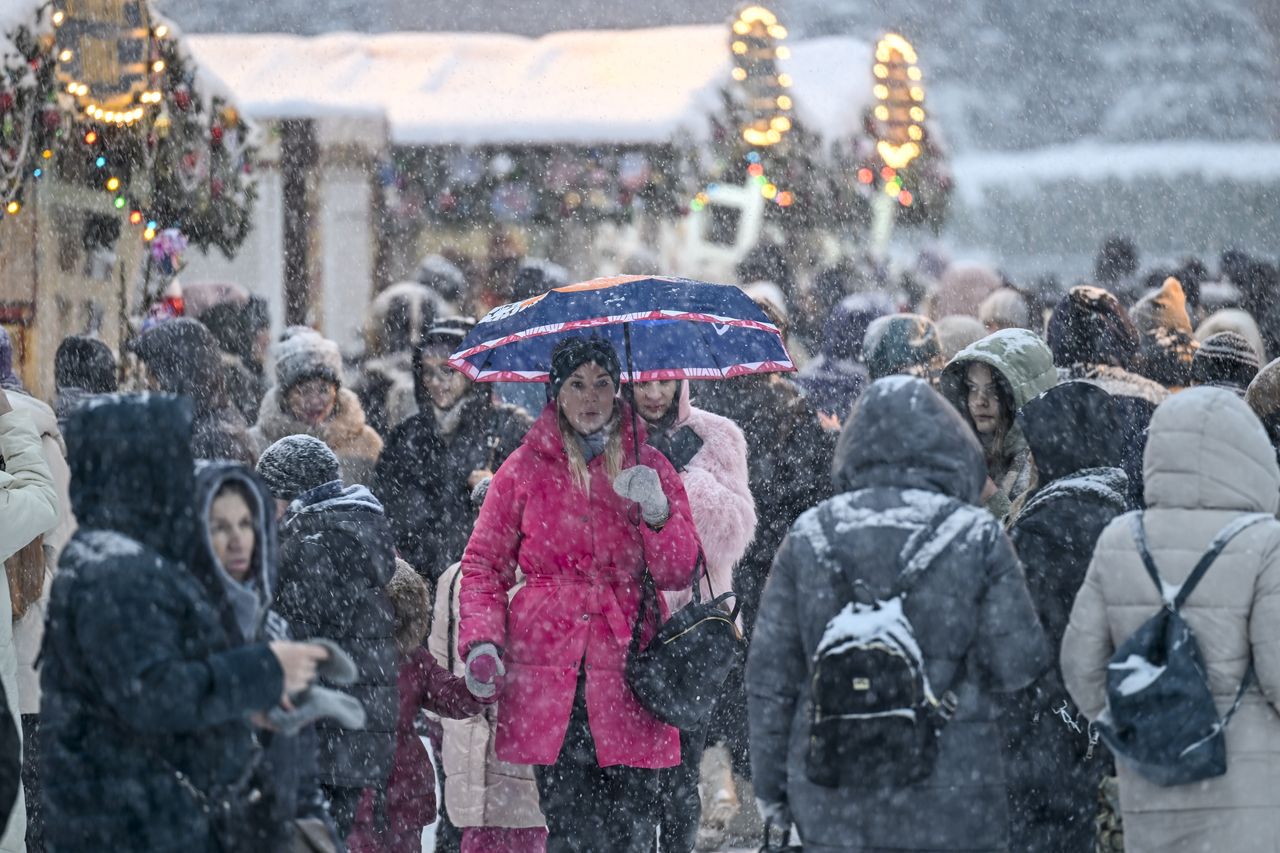 Snow attack in Moscow on Sunday, December 3