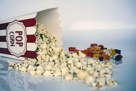 Popcorn prażony na oleju bez dodatku soli