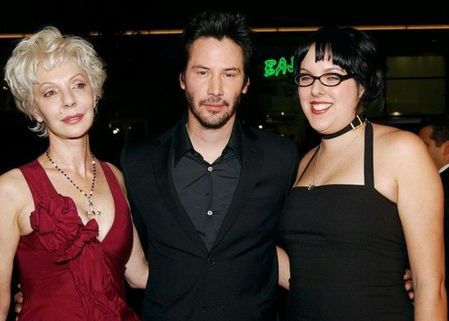 Keanu Reeves z matką i siostrą