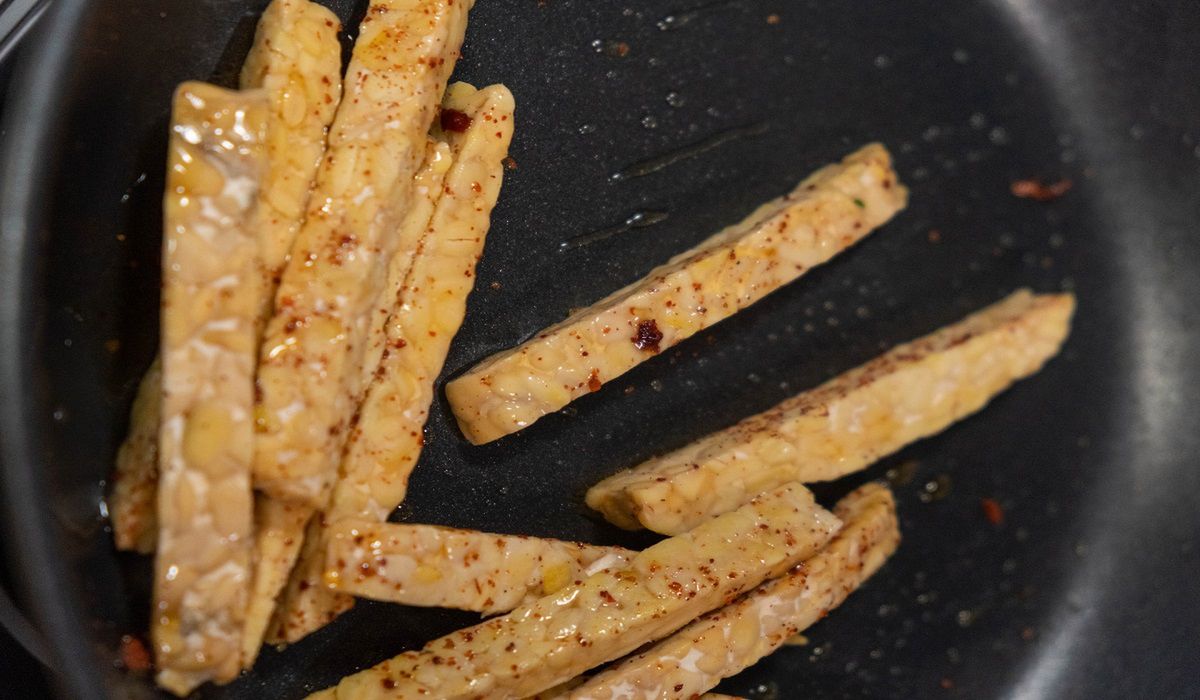 Tempeh. Przypomina chałwę z PRL. Fot. Pexels