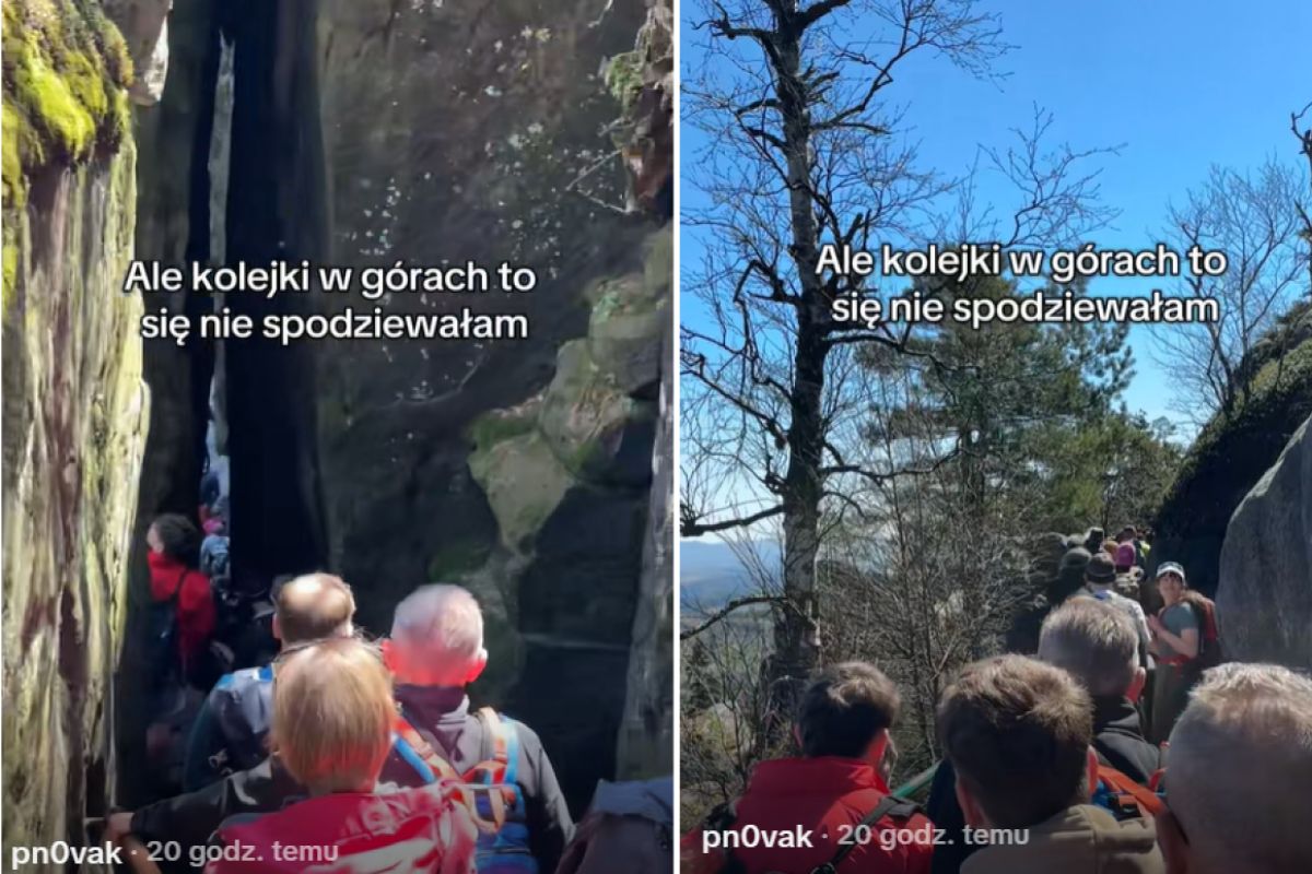 Początek majówki w Górach Stołowych. Pokazała nagranie
