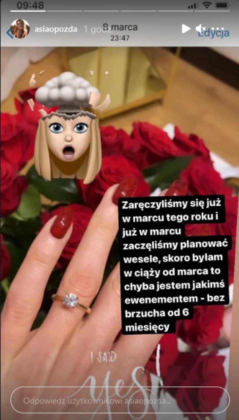 Joanna Opozda zapewnia, że ciąża nie była powodem ślubu z Antkiem Królikowskim