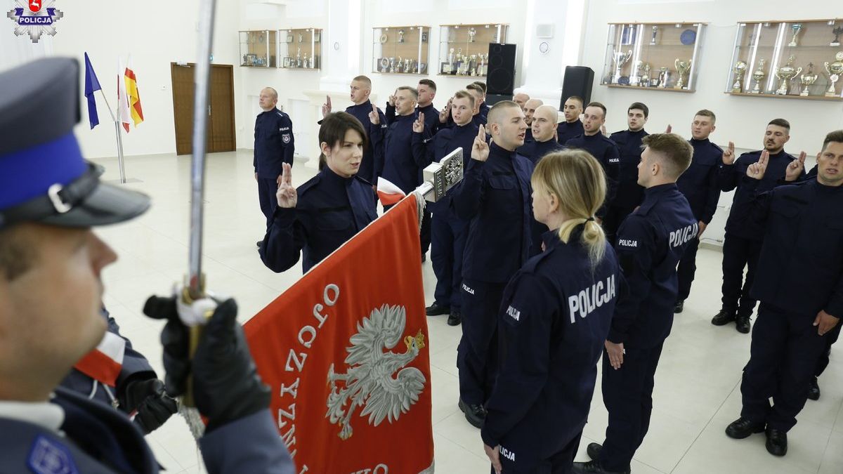 Ślubowanie nowych policjantów w Lublinie