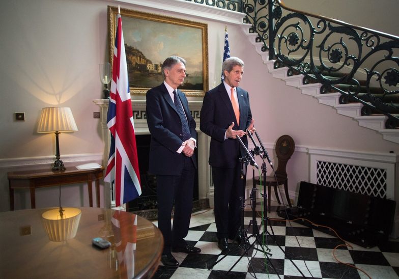 Konferencja szefów MSZ USA i Wielkiej Brytanii.