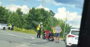 Kobierne: Zderzenie samochodu osobowego z motocyklistką na DK 92. W akcji śmigłowiec LPR