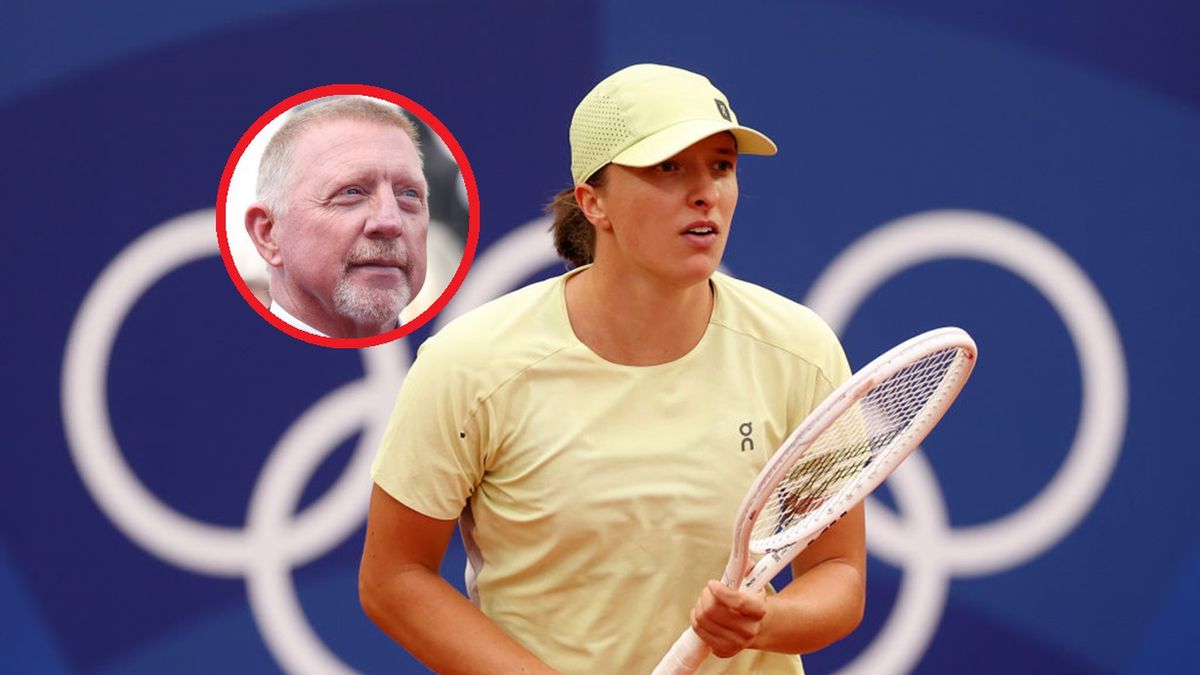 Getty Images / Na głównym: Iga Świątek, w kółeczku: Boris Becker