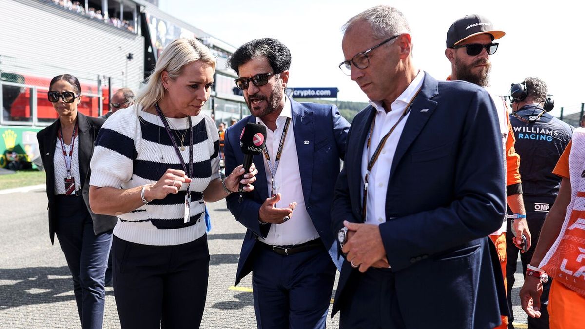 Zdjęcie okładkowe artykułu: Materiały prasowe / Alfa Romeo F1 ORLEN / Na zdjęciu: Mohammed ben Sulayem (w środku), Stefano Domenicali (po prawej)