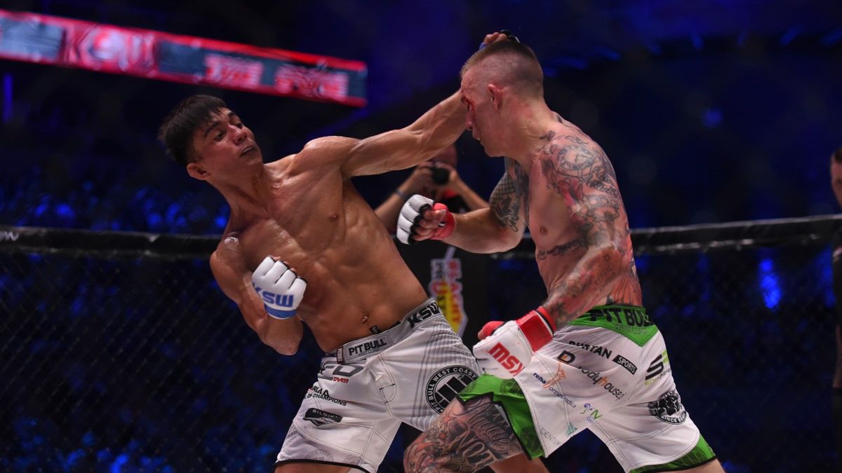 Zdjęcie okładkowe artykułu: Materiały prasowe / KSWMMA.com / Daniel Torres i Filip Wolański w walce na KSW 44