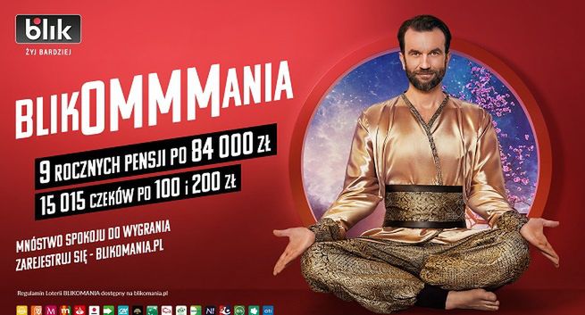 Rekordowa pula i wartość nagród do wygrania w Blikommmanii. W reklamie Tomasz Kot