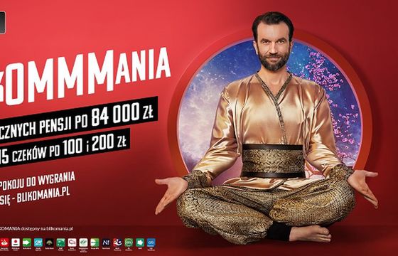 Rekordowa pula i wartość nagród do wygrania w Blikommmanii. W reklamie Tomasz Kot