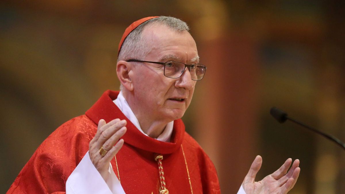 Germany And The Vatican Mark 100 Years Of Diplomatic RelationsBERLIN, GERMANY - JUNE 29: Cardinal Secretary of State of the Vatican Pietro Parolin leads an evening Mass service at Saint Johannes Basilika (Basilica of St. John the Baptist) on June 29, 2021 in Berlin, Germany. Germany and the Vatican are celebrating the 100th anniversary of diplomatic relations. The anniversary comes at a time of crisis for the Catholic Church in Germany, with relevant issues including the Church's handling of sex abuse cases by priests in the Cologne Archdiocese, a growing movement within the Church to recognize gay marriage, the demand for women clergy and the mass exodus of Catholic Church members over the last decade. (Photo by Adam Berry/Getty Images)Adam Berrycatholic