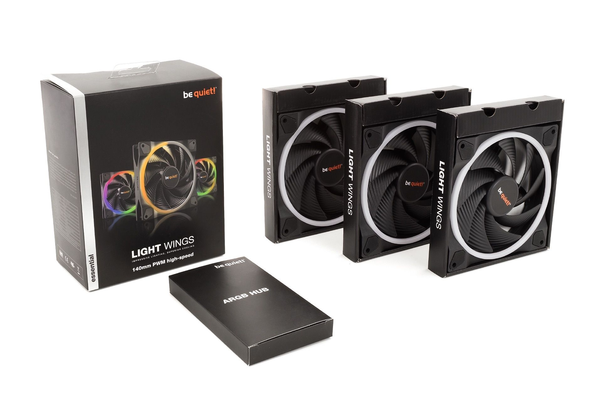 be quiet! Light Wings 140mm PWM high-speed Triple Pack
