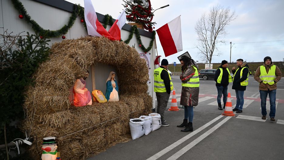 Protest rolników w Medyce