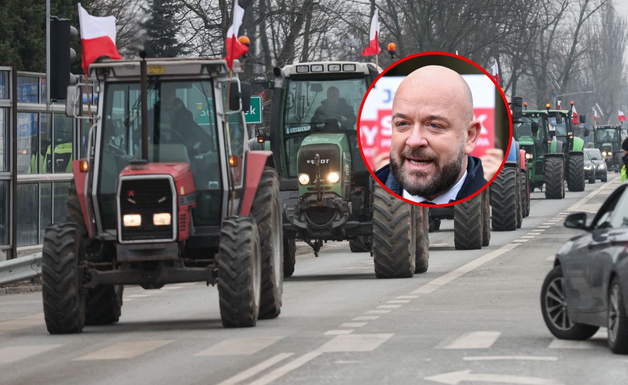 Sutryk zakazał rolnikom protestować. Podjechali przed jego dom