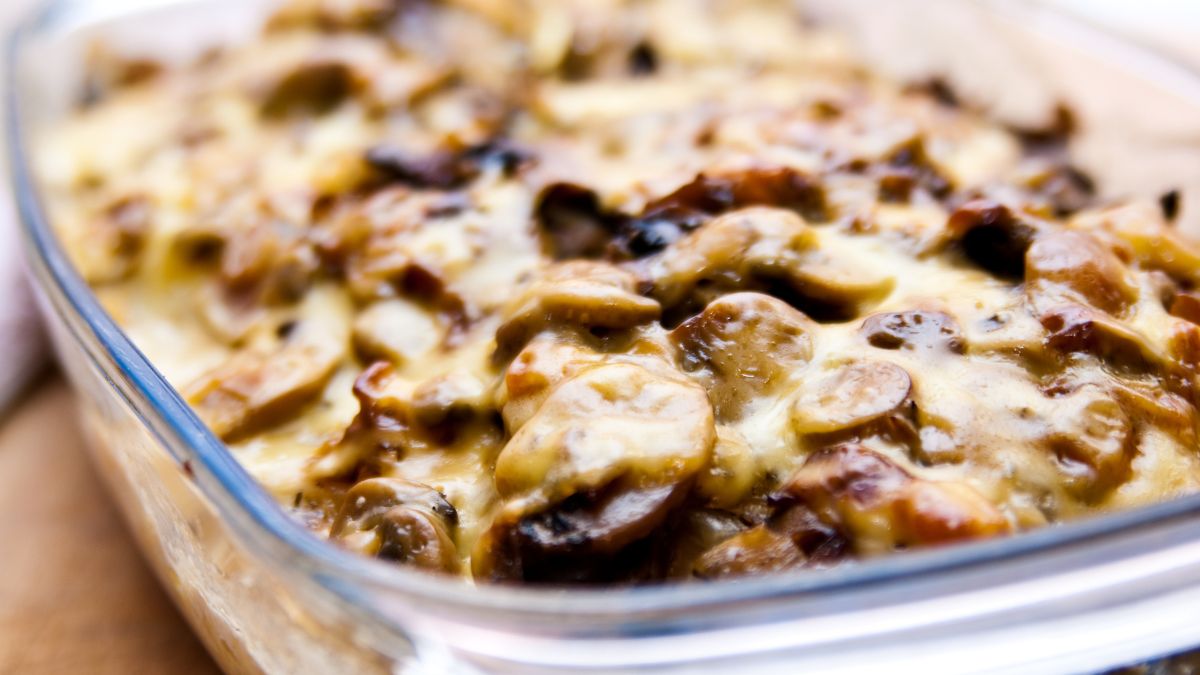 Zapiekanka z grzybami 