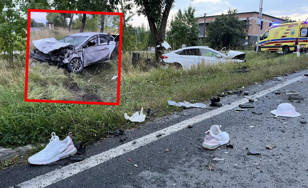 wypadek, dziecko, śmigłowiec LPR, policja, legionowska drogówka, ciężarówka Przerażające zdjęcia z wypadku. Wśród ofiar roczne dziecko