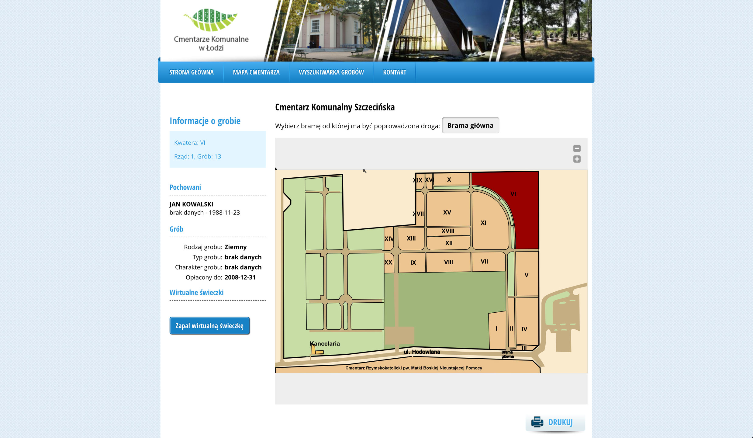 wyniki wyszukiwania w Łodzi