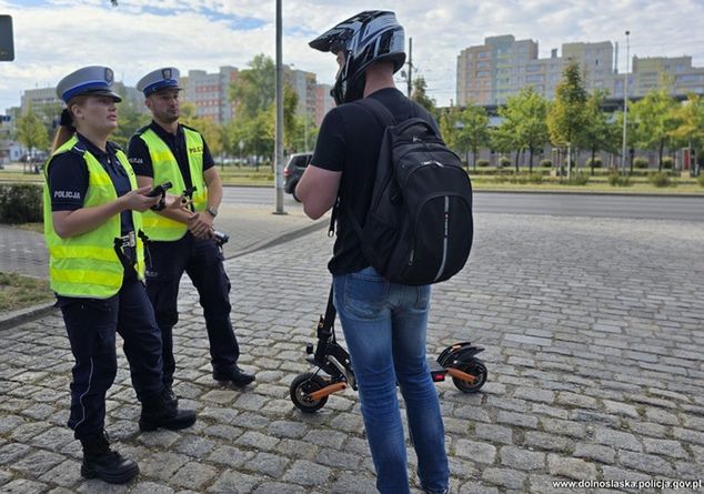 Akcja "Bezpieczna hulajnoga" we Wrocławiu