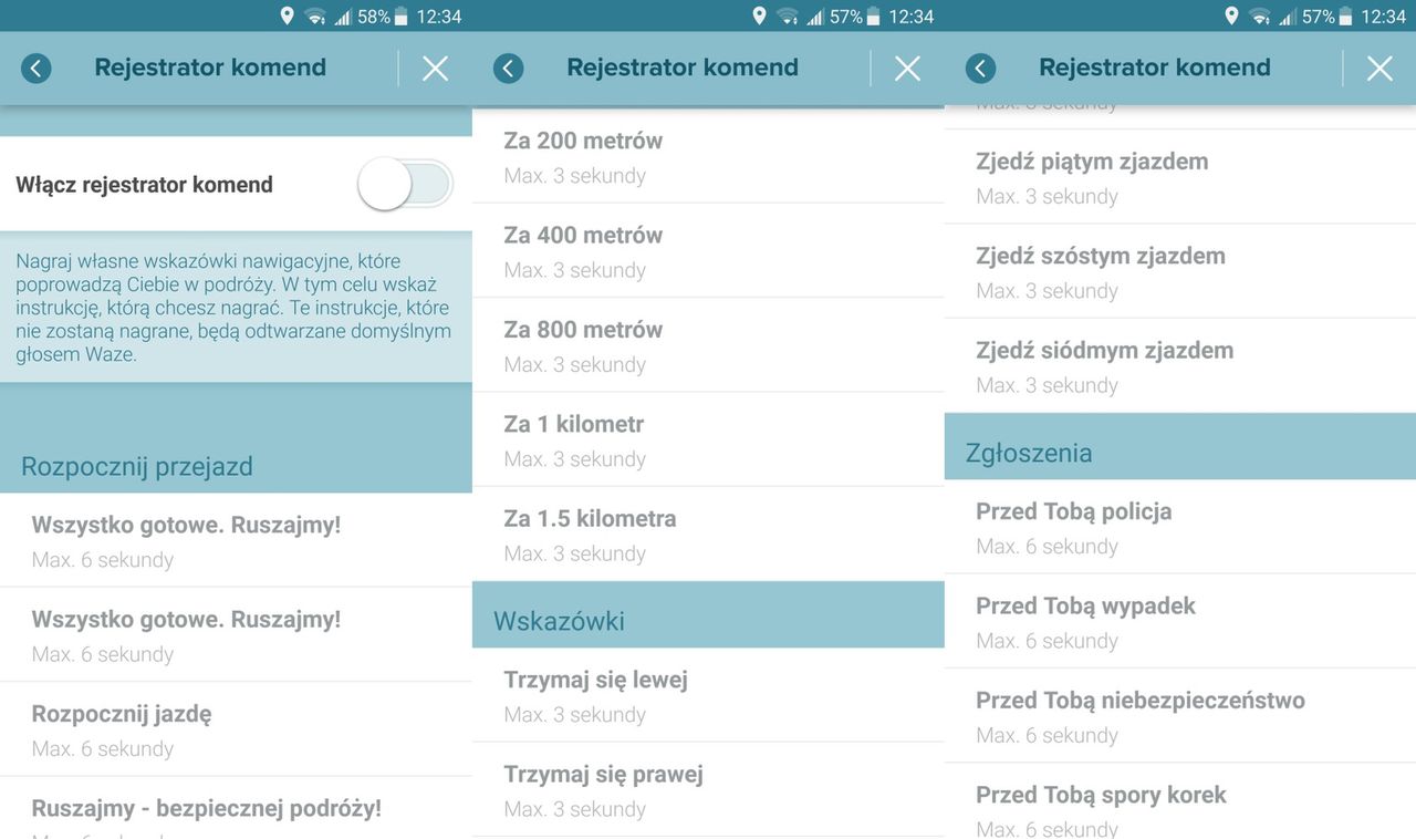 Waze - nagrywanie własnych komend głosowych