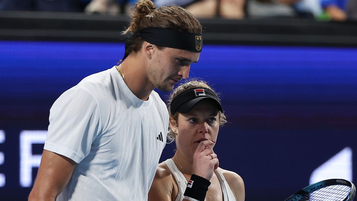 Getty Images / Will Russell / Na zdjęciu: Laura Siegemund i Alexander Zverev