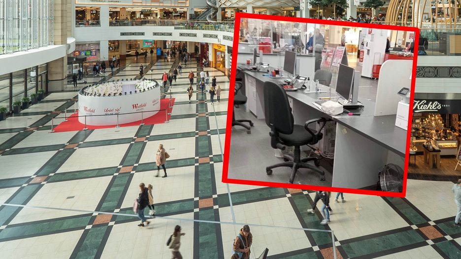 Cegła spadła na biurko. Incydent w galerii 