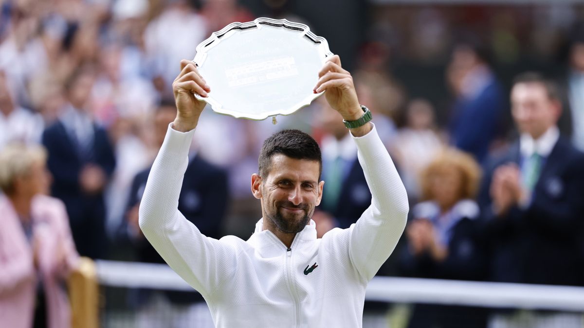 PAP/EPA / Tolga Akmen / Na zdjęciu: Novak Djoković, finalista Wimbledonu 2024