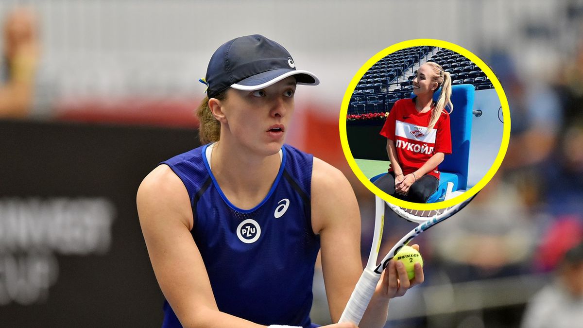 WP SportoweFakty / Krzysztof Porębski / Iga Świątek i Anastazja Potapowa (w kółeczku)