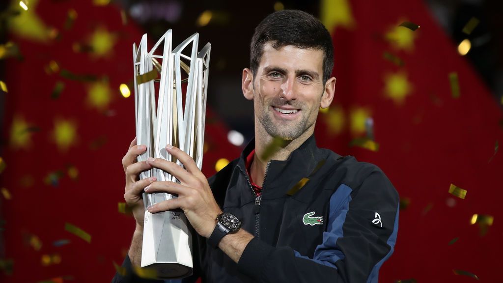 Getty Images / Lintao Zhang / Na zdjęciu: Novak Djoković, mistrz Shanghai Rolex Masters 2018