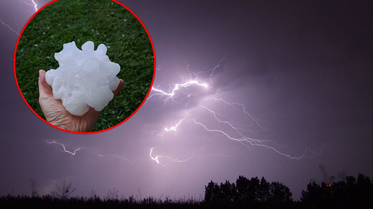 Na północy Włoch miało miejsce gradobicie.