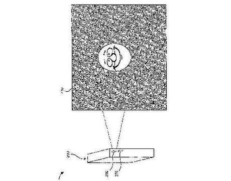 Patent Sony Ericssona na komórkę z projektorem 1
