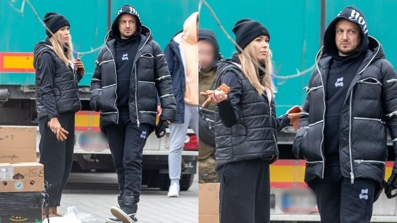 Sandra Kubicka i Baron wymieniają czułości podczas zbiórki dla obywateli Ukrainy