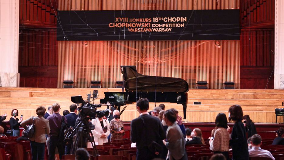 Warszawa. Ostatni dzień przesłuchań III etapu Konkursu Chopinowskiego w sali koncertowej Filharmonii Narodowej