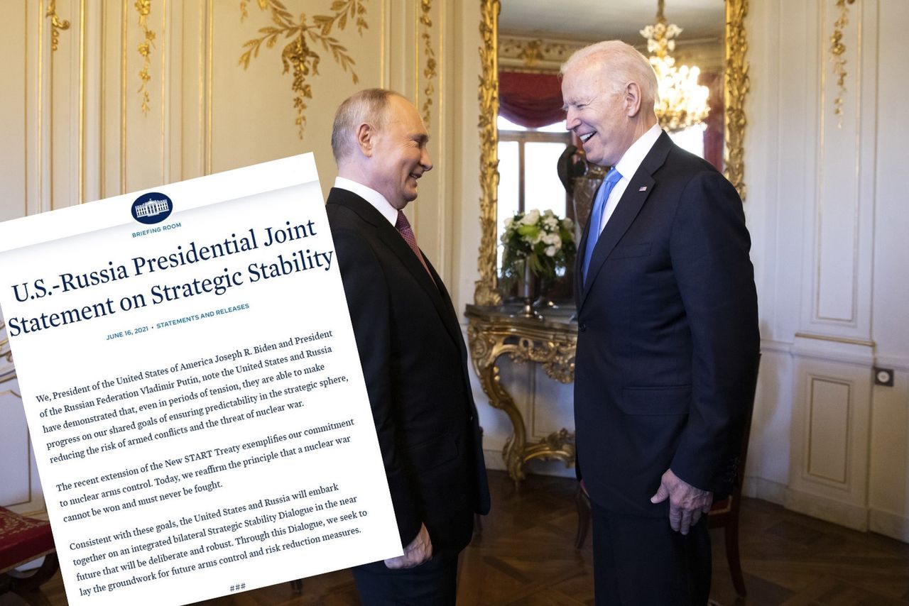 Spotkanie Biden-Putin. Jest wspólne oświadczenie prezydentów
