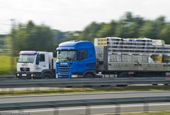 Wiatr przewrócił ciężarówkę. Pojazd wpadł do rowu