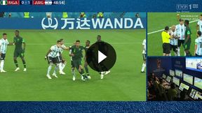 Mundial 2018. Nigeria - Argentyna: VAR i gol Mosesa z rzutu karnego na 1:1 (TVP Sport)