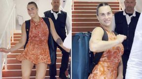 Tak Sabalenka zachowywała się po wygranym meczu. Jest nagranie