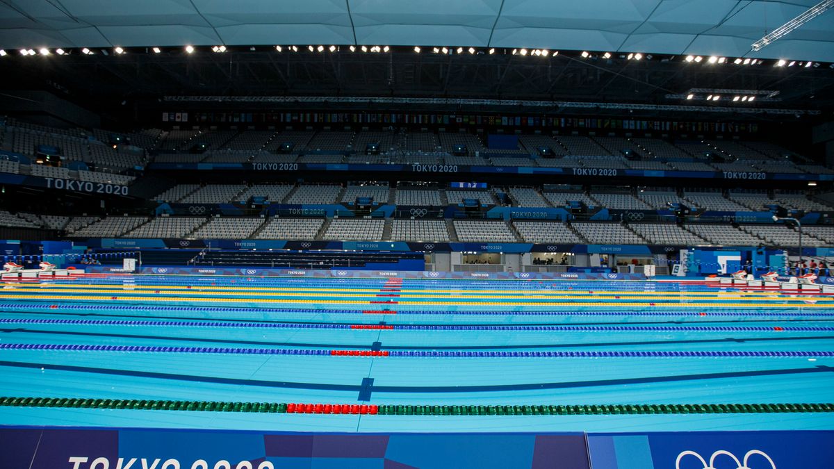 Zdjęcie okładkowe artykułu: PAP/EPA / Patrick B. Kraemer  / Na zdjęciu: pływalnia olimpijska w Tokio