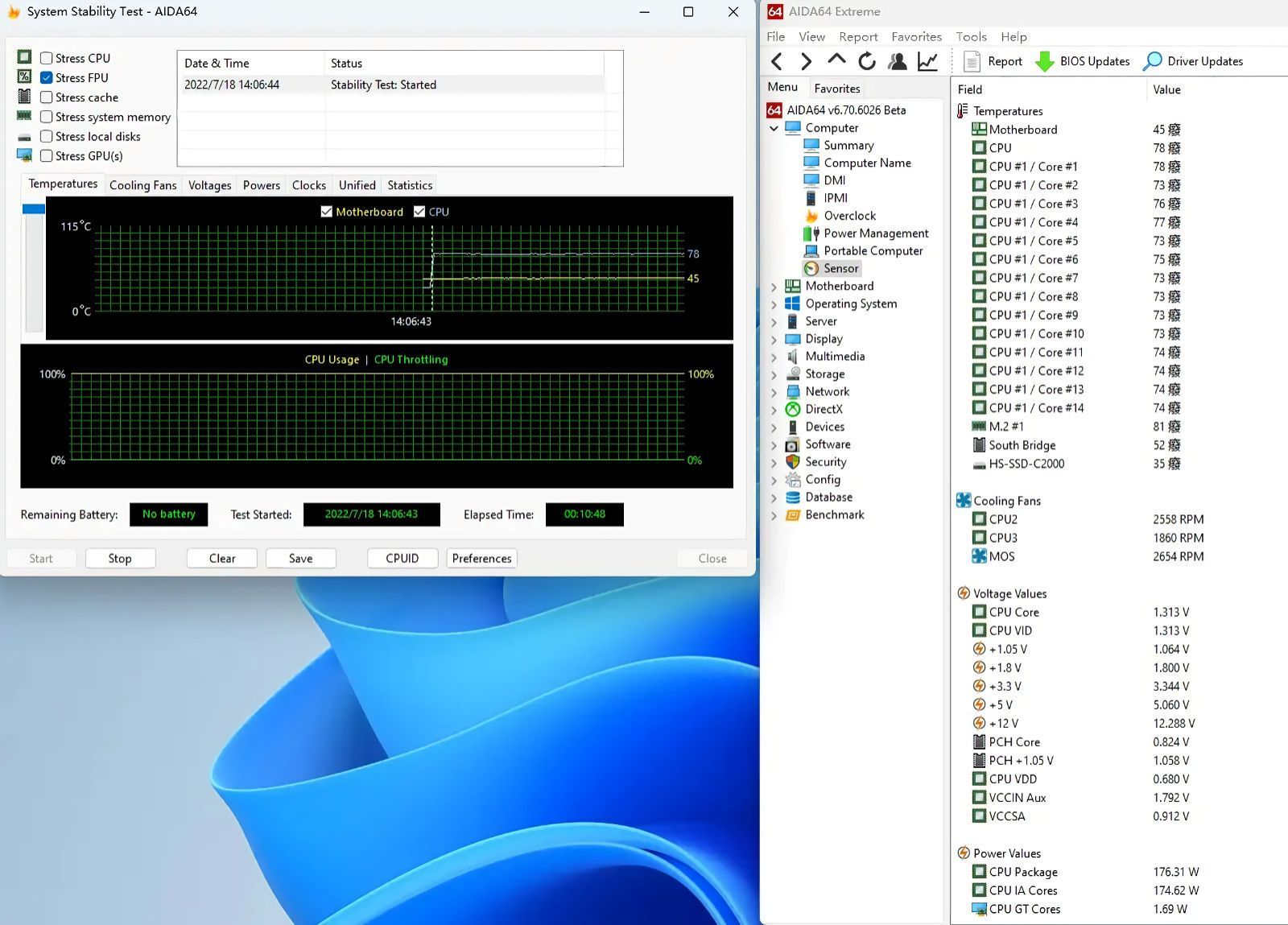 Intel Core i5-13600K - pobór mocy