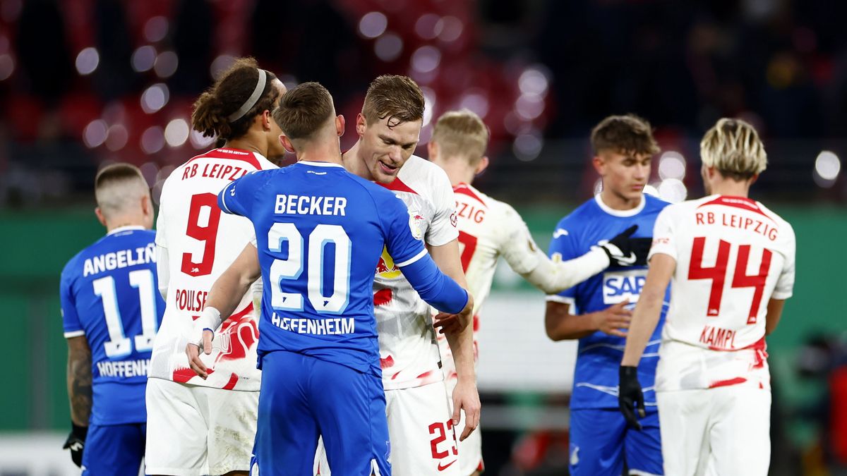 zawodnicy RB Lipsk i TSG 1899 Hoffenheim