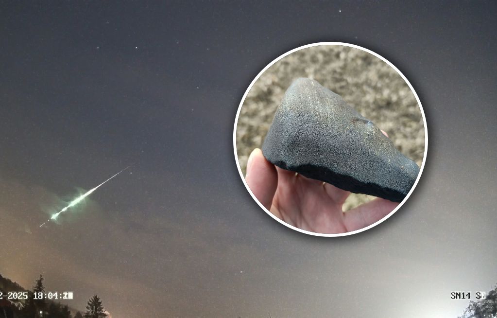 Kolejny meteoryt odnaleziony. Pochodzi z przelatującego nad Polską bolidu