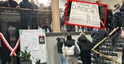 Protest uczniów w Sulejówku. Doszło do awantury