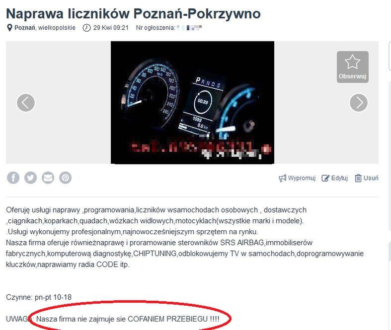 Pierwsi mechanicy już przestraszyli się nadchodzących przepisów