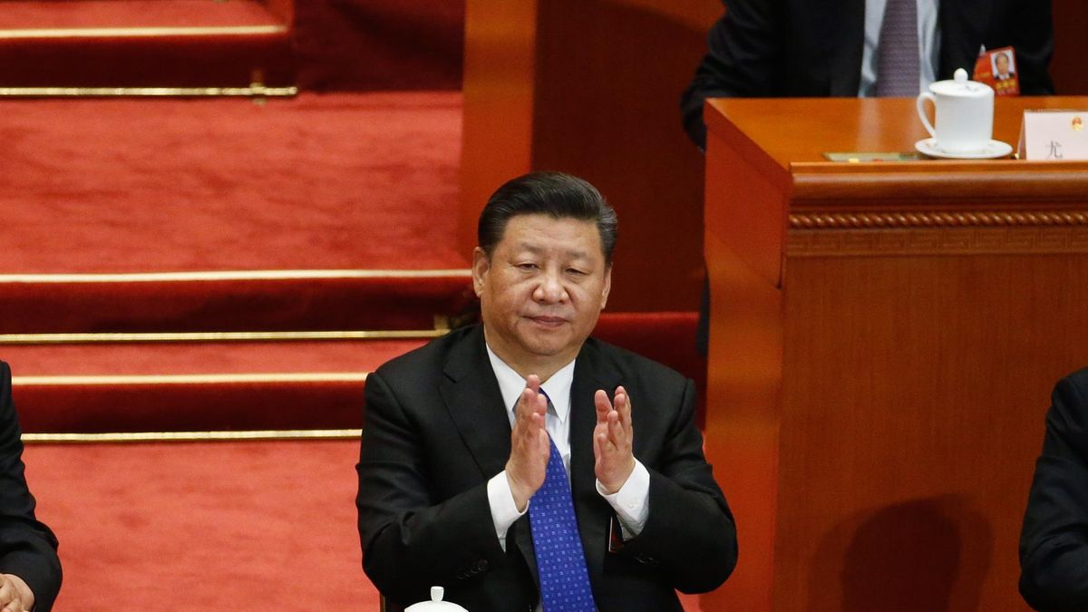 Prezydent Chin Xi Jinping podczas głosowania w parlamencie 13 marca 2018 r.