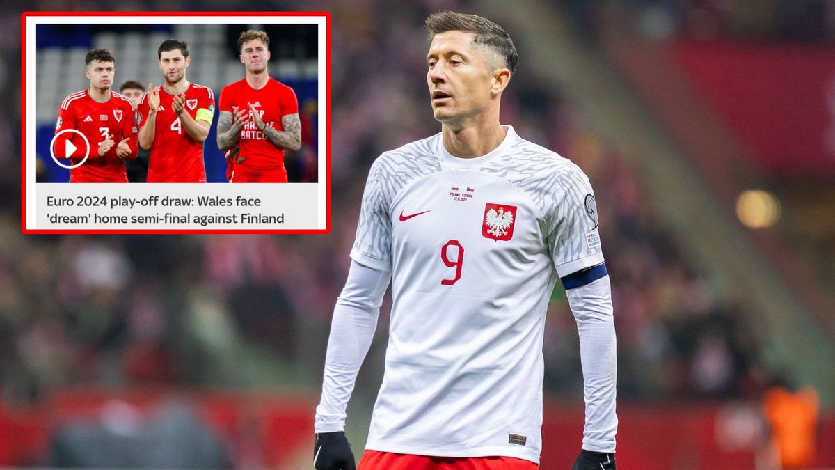 Na głównym zdjęciu: Robert Lewandowski (Mikolaj Barbanell/SOPA Images/LightRocket), w ramce: artykuł na stronie Sky Sports