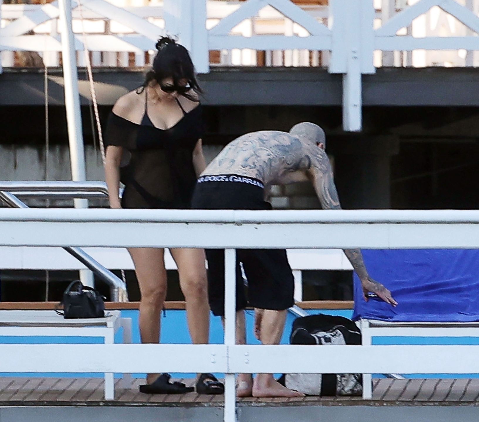Travis Barker MIĘTOSI POŚLADKI Kourtney Kardashian nad jeziorem Como