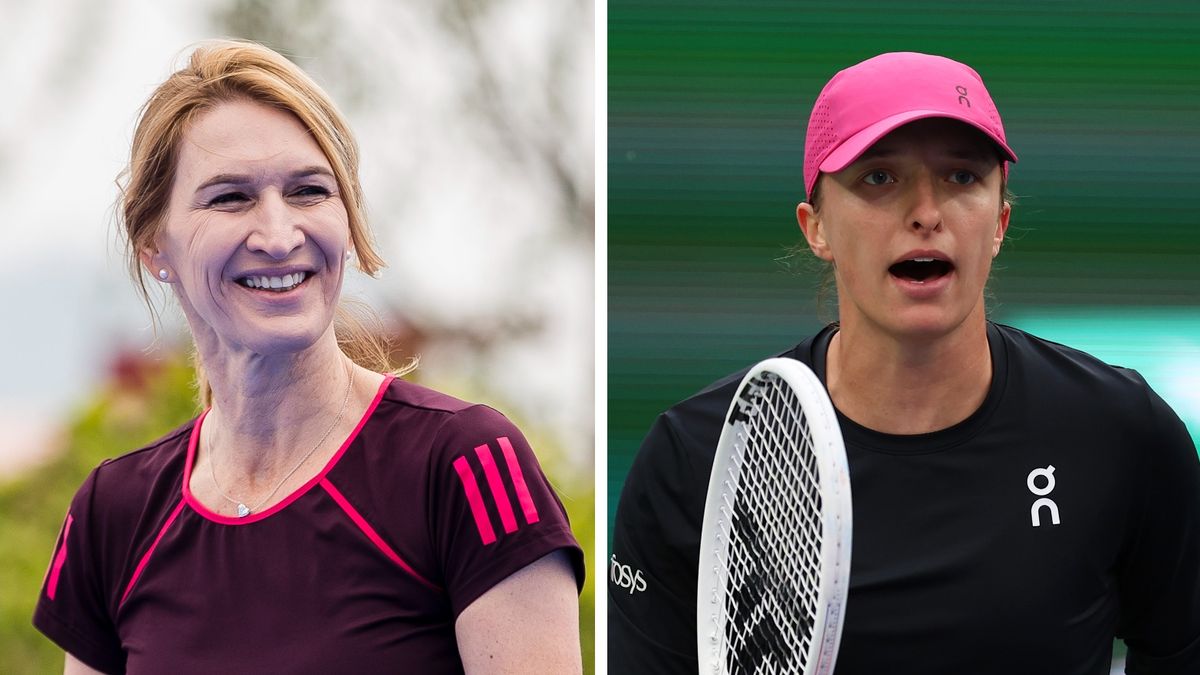 Getty Images / Power Sport Images/Clive Brunskill / Na zdjęciu: Steffi Graf i Iga Świątek