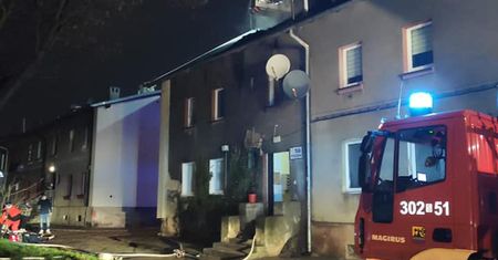 Katowice. Pożar domu wielorodzinnego. Jedna osoba zginęła