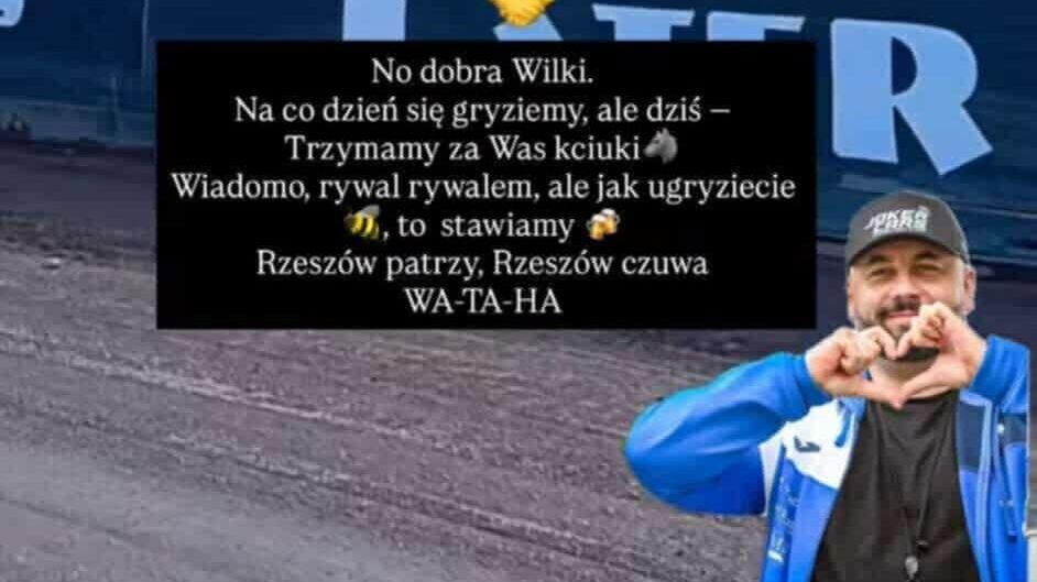 Instagram / wiadomość Pawła Piskorza do Wilków Krosno