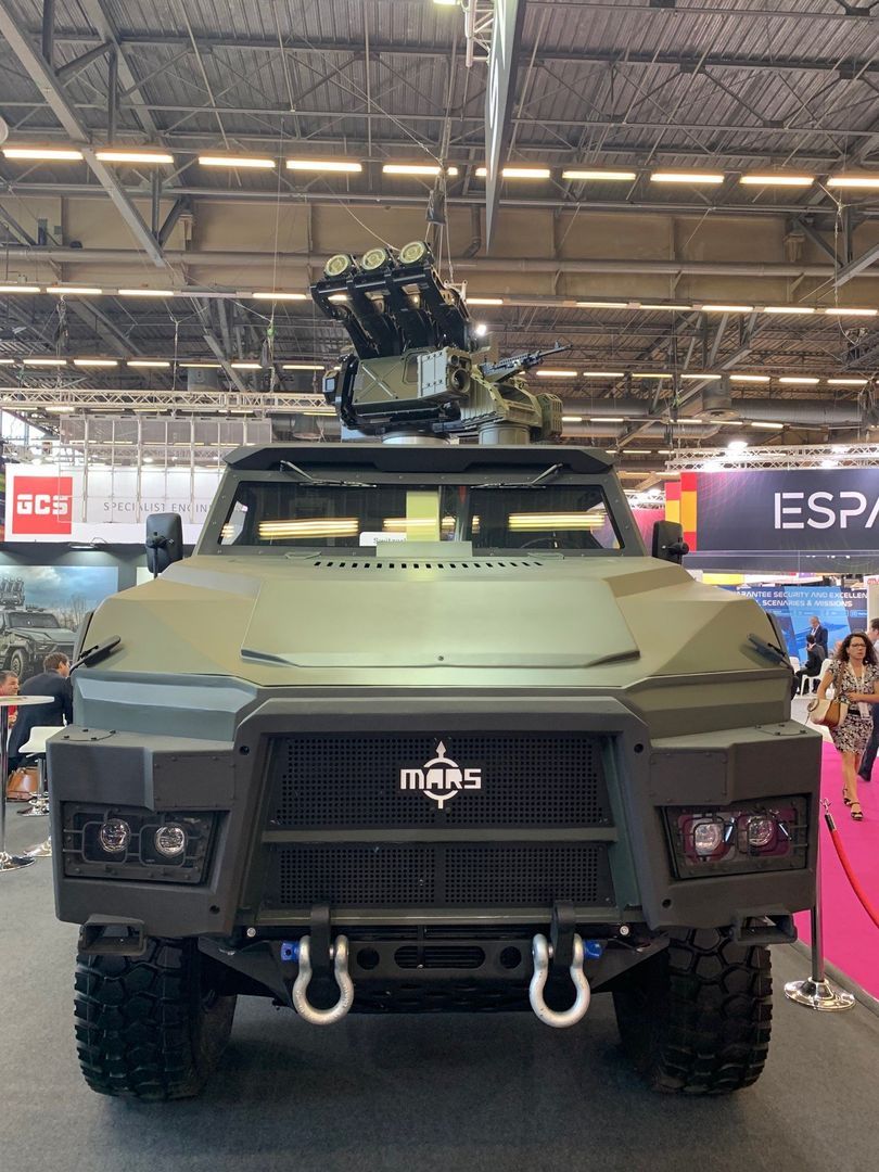 Samobieżny system przeciwlotniczy MSHORAD po raz pierwszy został publicznie zaprezentowany podczas wystawy uzbrojenia Eurosatory 2022 w Paryżu.