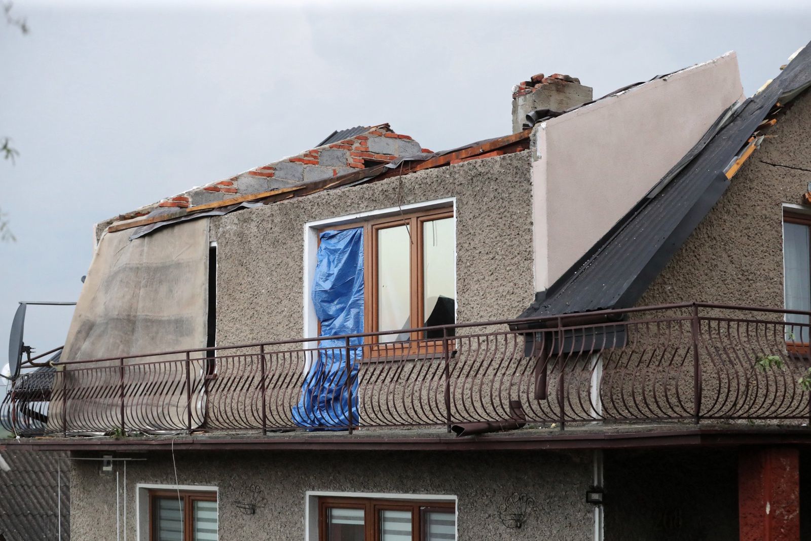 Trąba powietrzna koło Nowego Sącza